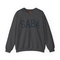 SABA Sweatshirt Hebrew Grandpa Crewneck, Jewish Grandfather Collegiate Letter Sweater Gift