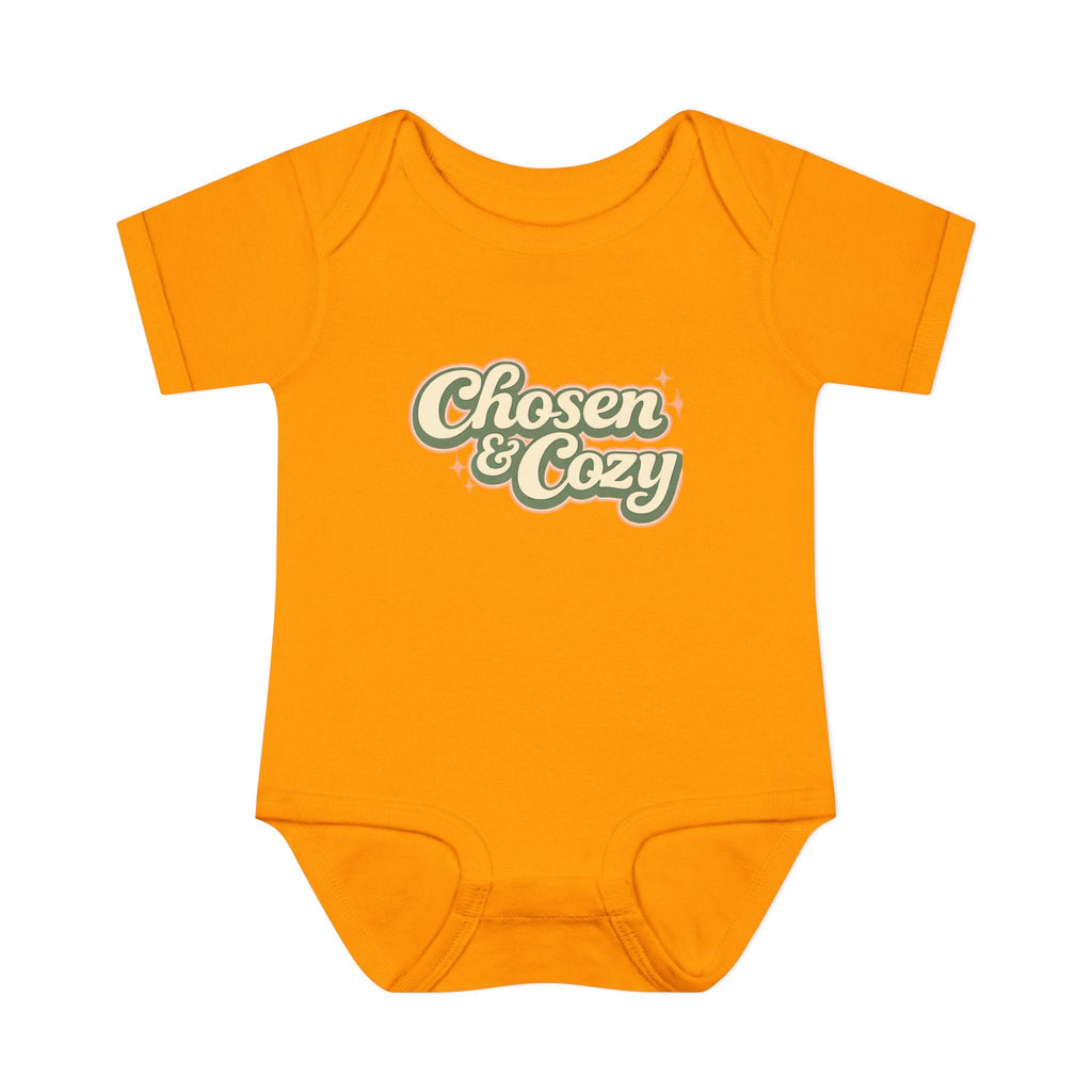 Chosen & Cozy Passover Pasach Infant Bodysuit | Retro Script Baby Onesie