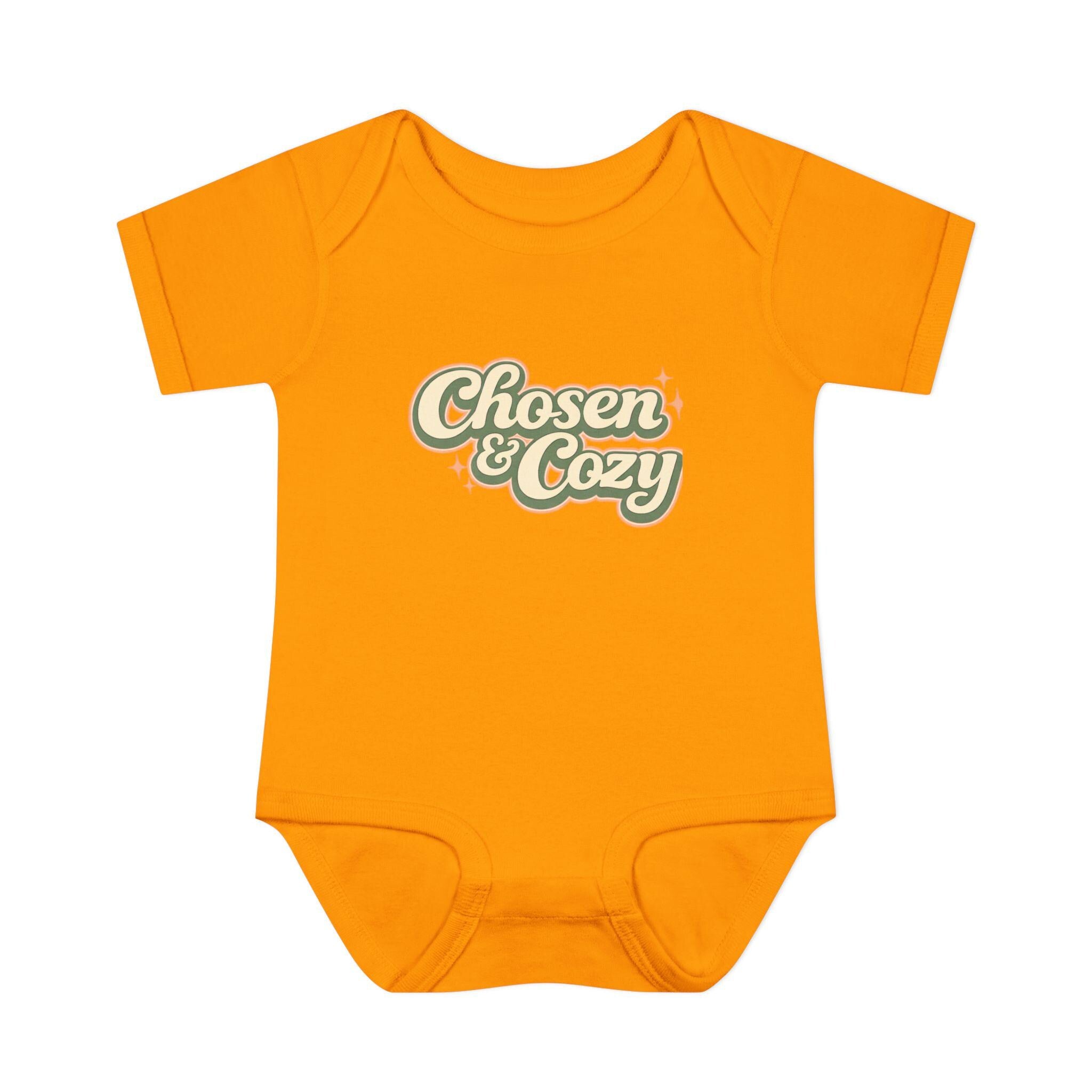 Chosen & Cozy Passover Pasach Infant Bodysuit | Retro Script Baby Onesie