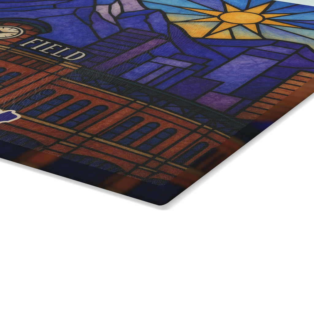Colorado Rockies Challah Board, Denver Skyline Coors Field Judaica Tray
