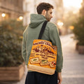 Vintage Style Matzah Tote Bag, Retro Cracker Market Grocery Bag