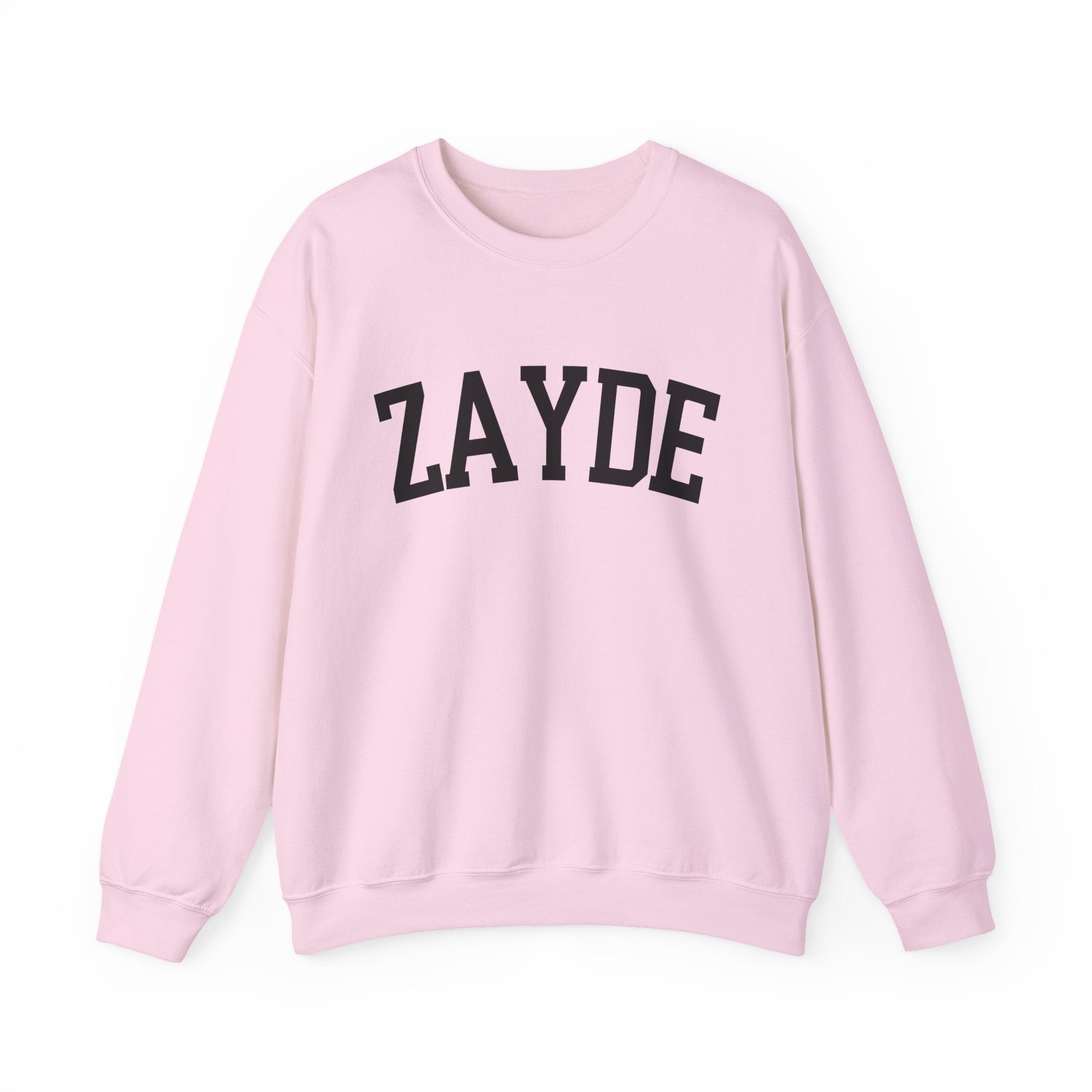 Zayde Sweatshirt Yiddish Grandpa Crewneck, Jewish Grandfather Collegiate Letter Sweater Gift