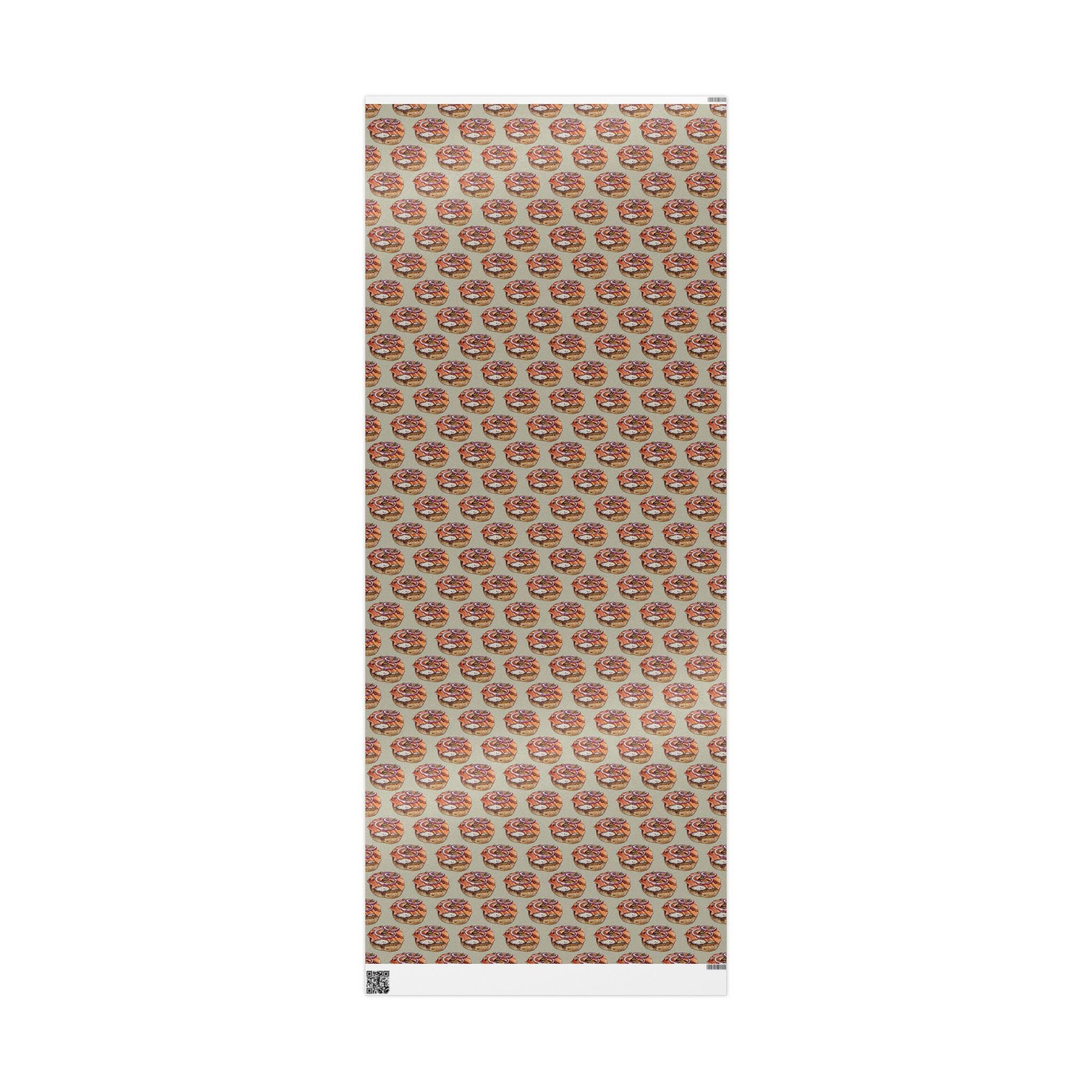 Bagels and Lox Wrapping Paper, Jewish Brunch Gift Wrap