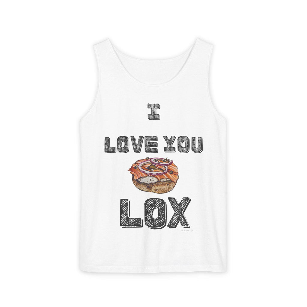 I Love You Lox Tank Top, Jewish Foodie Bagel Lover Shirt
