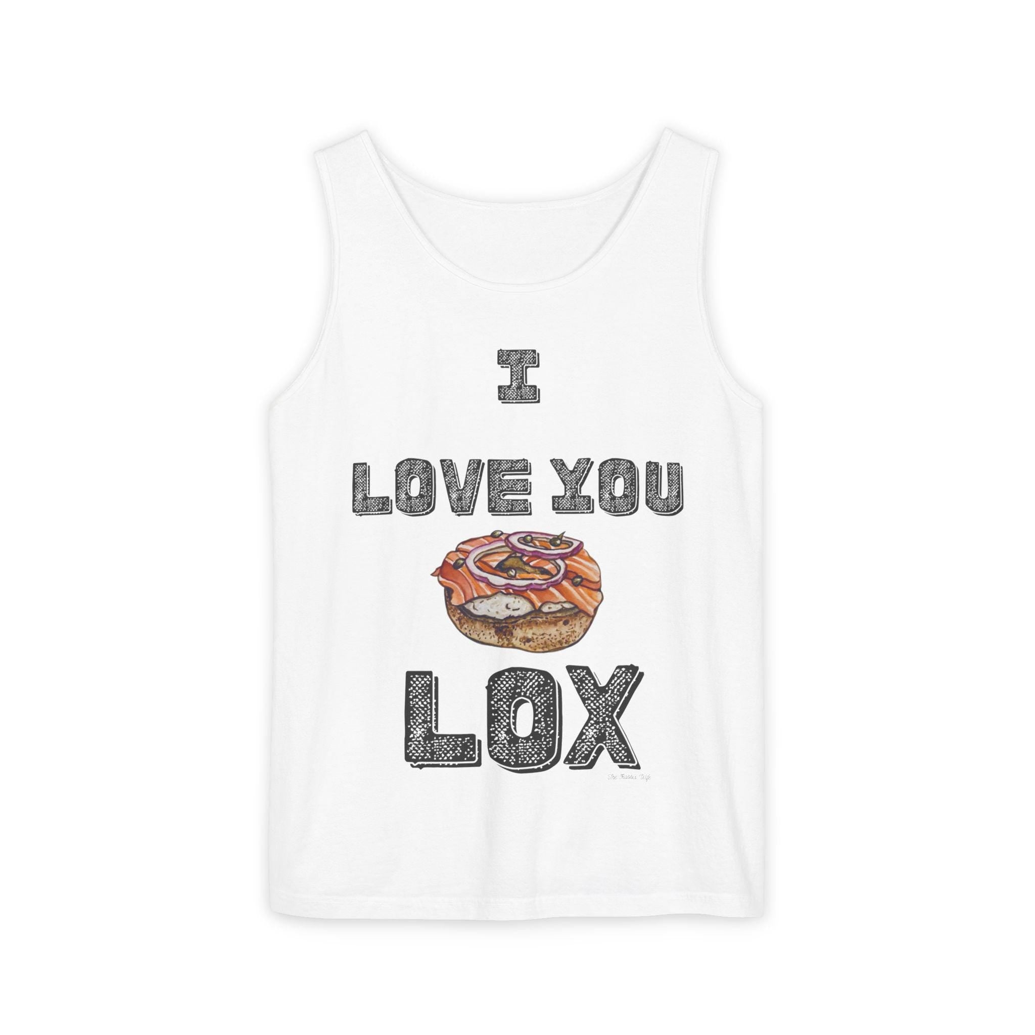 I Love You Lox Tank Top, Jewish Foodie Bagel Lover Shirt