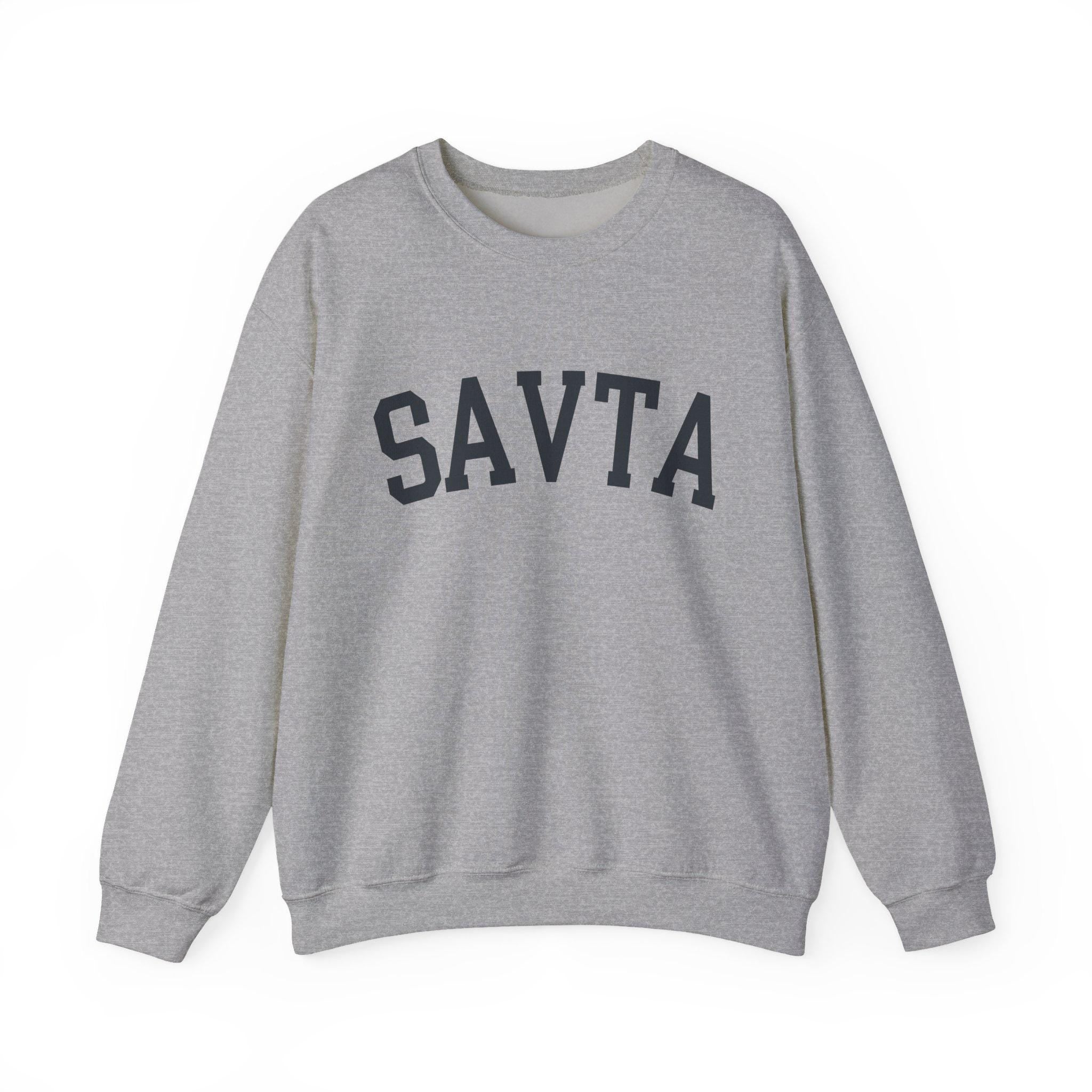 Savta Sweatshirt Hebrew Grandma Crewneck, Jewish Mom Cozy Pullover, Embroidered Bubbe Gift