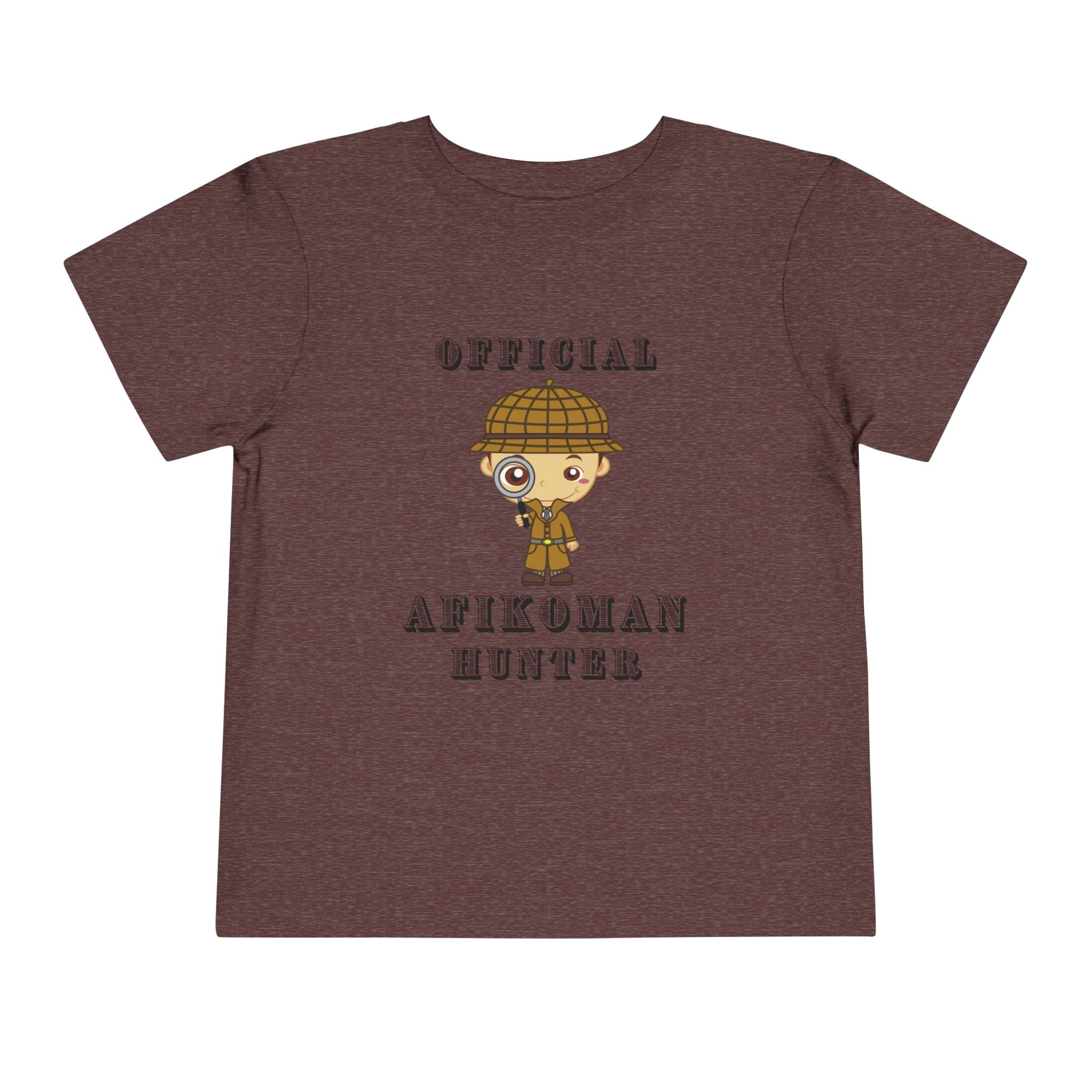 Afikomen Hunter Toddler T Shirt, Passover Kids Shirt Bella Canvas 3001T, Pesach Seder Outfit, Jewish Holiday Kids Gift