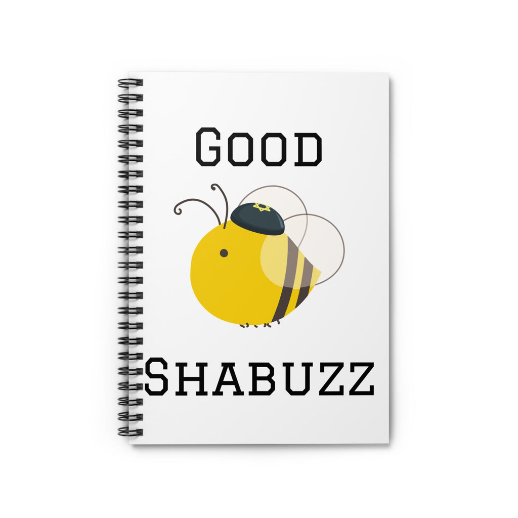 Good Shabbos Bee Spiral Notebook, Jewish Gift