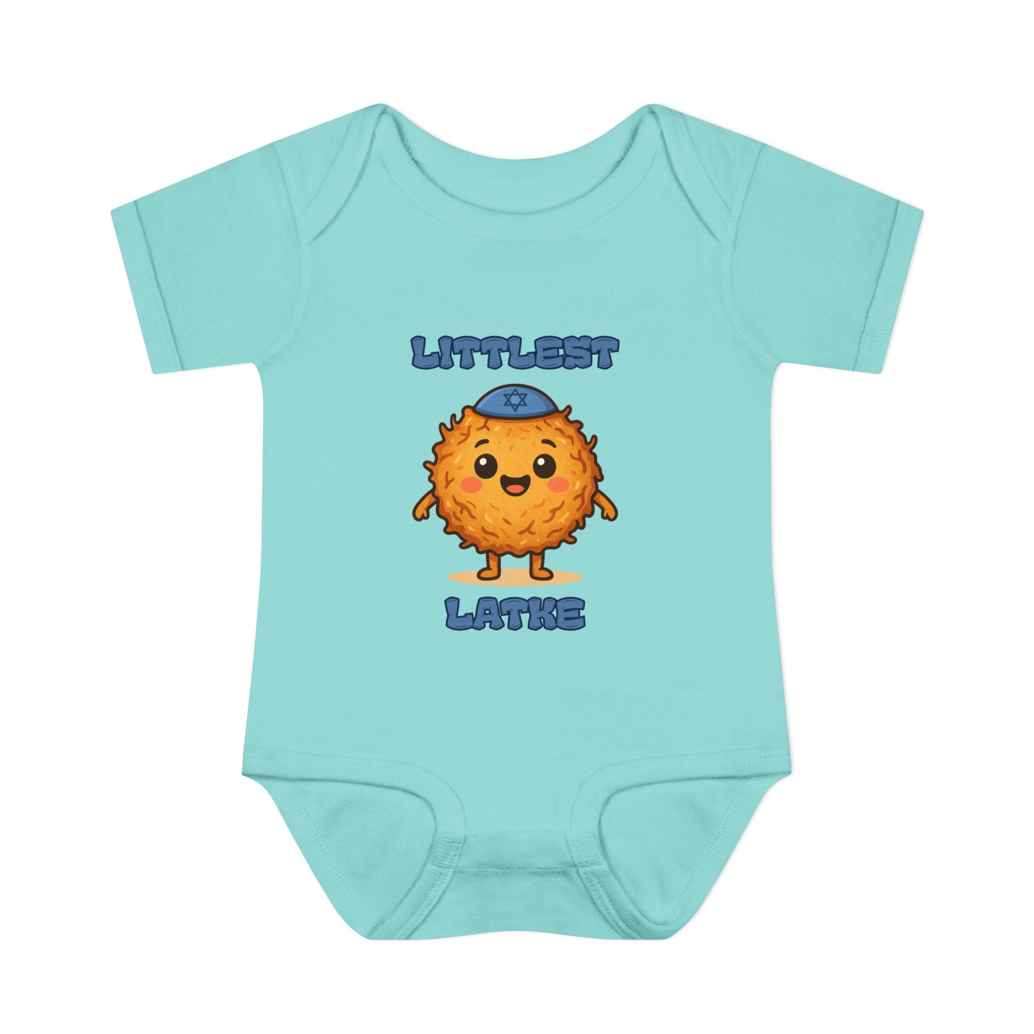 Hanukkah Latke Baby Bodysuit, Funny Hanukkah Infant Onesie, Jewish Baby Gift for Festival of Lights, Cute Holiday Outfit
