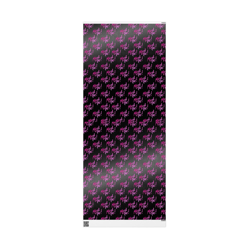 Modern Mazel Tov Wrapping Paper, Black Pink Simcha Gift Wrap