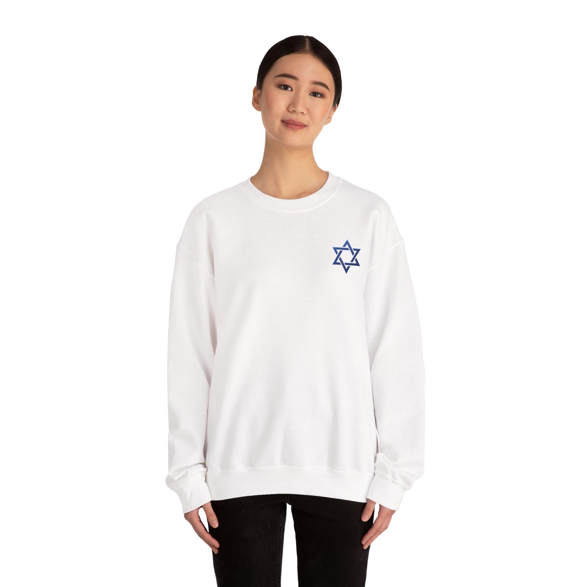 Haters Gonna Schmate Sweatshirt, Retro Jewish Crewneck, Star of David Graphic