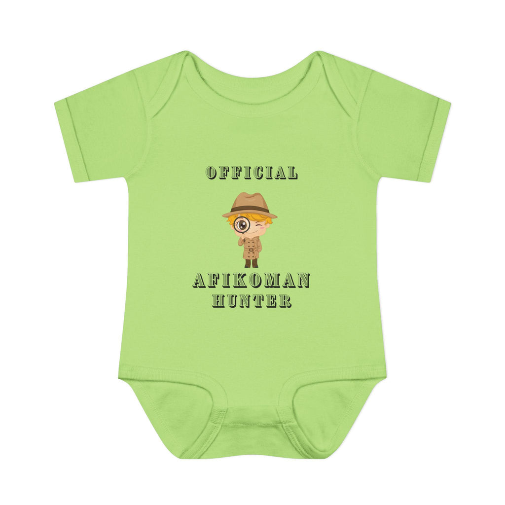 Official Afikoman hunter baby body suit