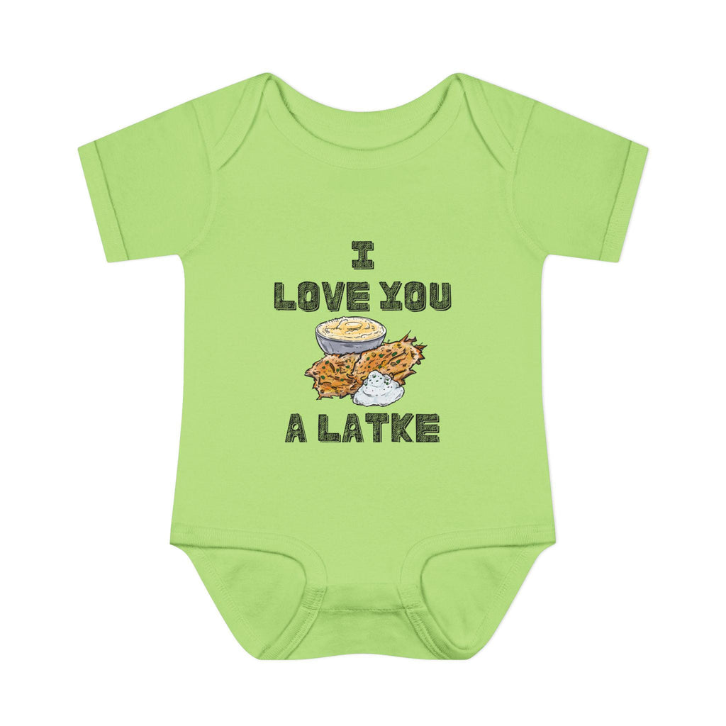 I Love You a Latke Baby Onesie | Funny Hanukkah Gift