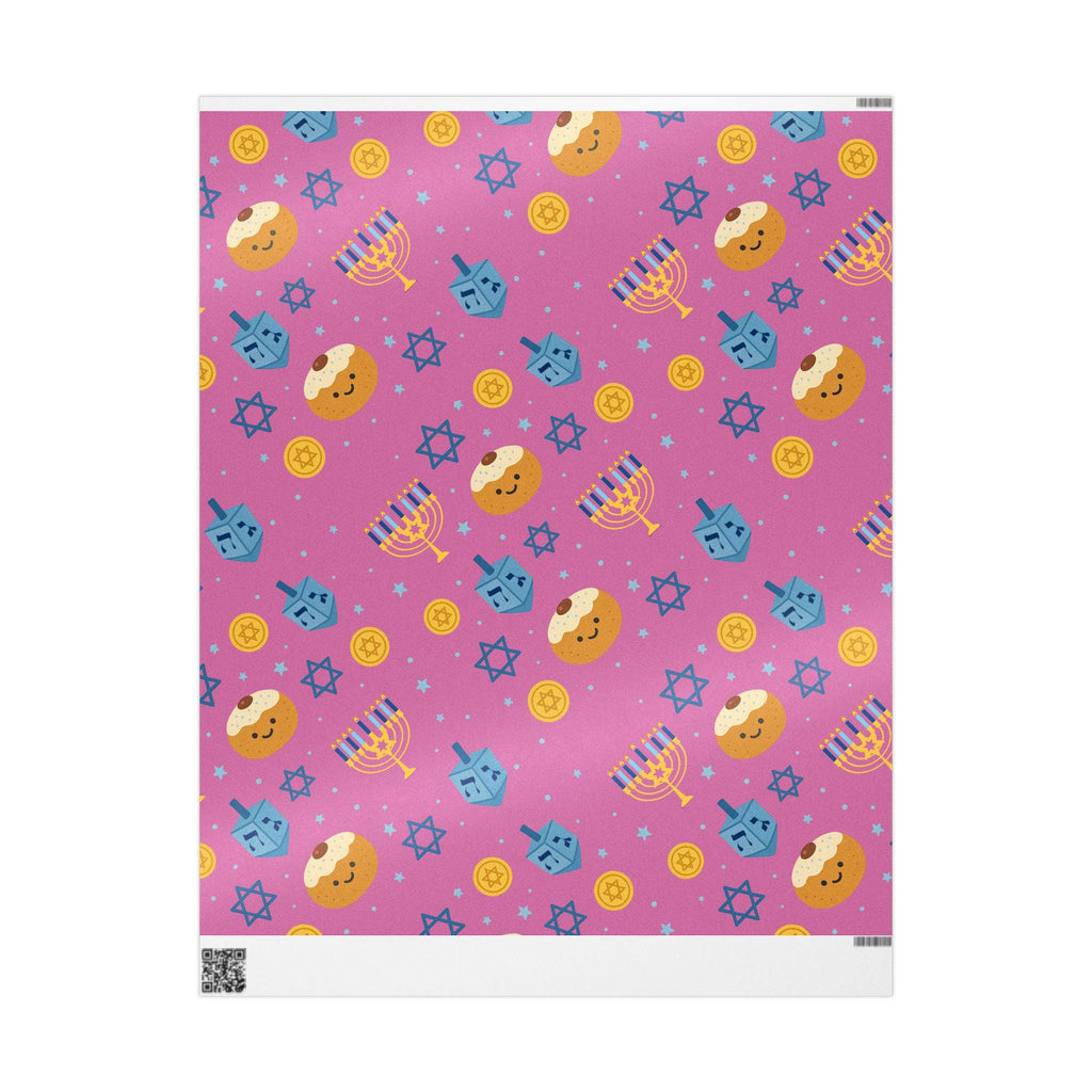 Hanukkah Wrapping Paper, Modern Jewish Wrap, Fine Art Paper