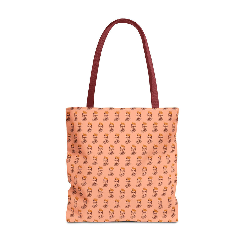 RBG Crown Portrait Tote Bag, Feminist Icon Art