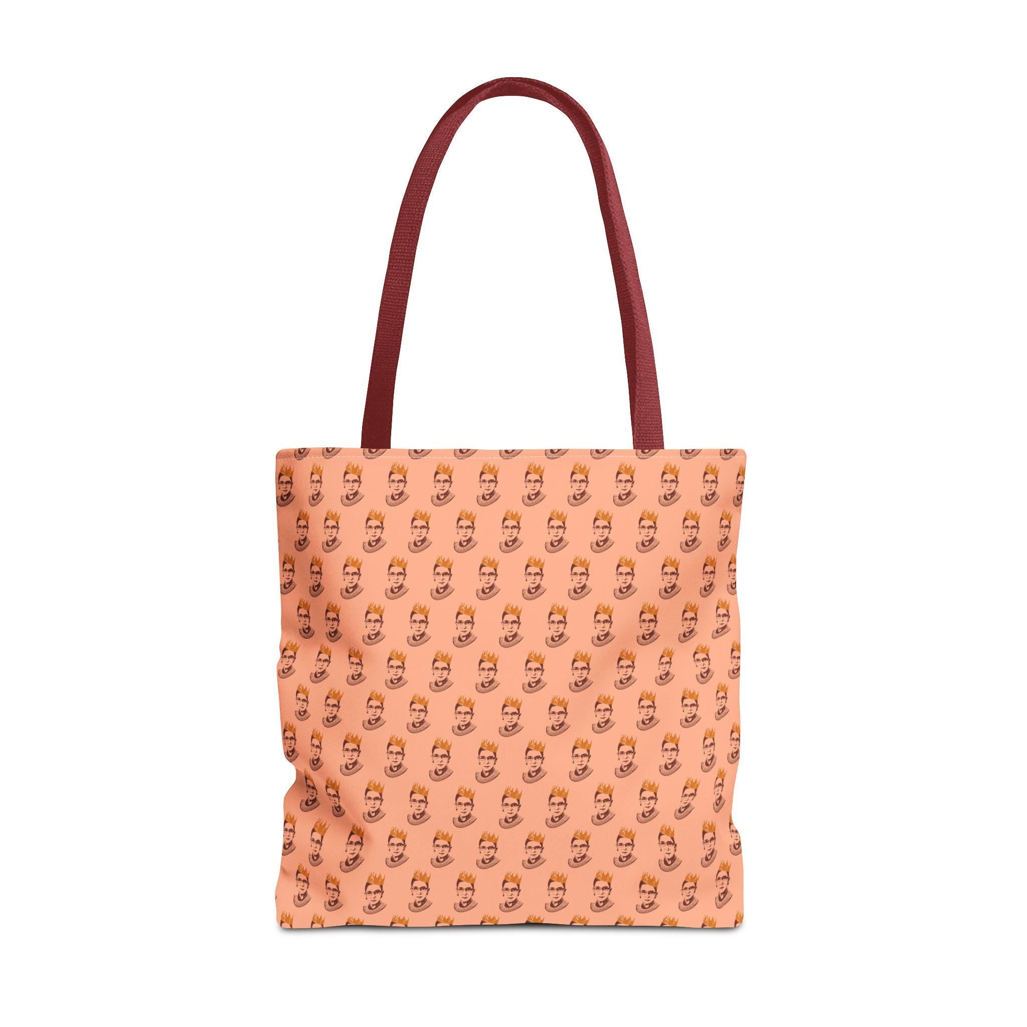 RBG Crown Portrait Tote Bag, Feminist Icon Art