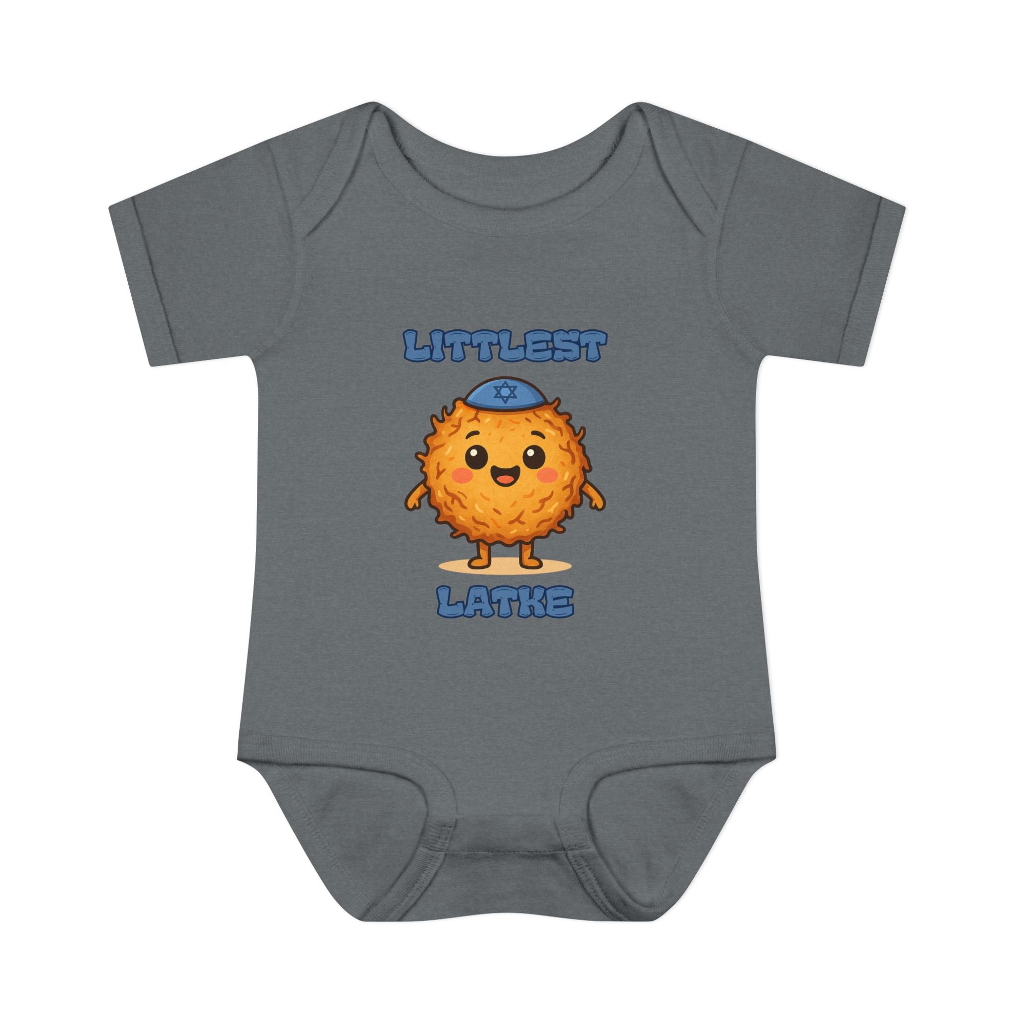 Hanukkah Latke Baby Bodysuit, Funny Hanukkah Infant Onesie, Jewish Baby Gift for Festival of Lights, Cute Holiday Outfit