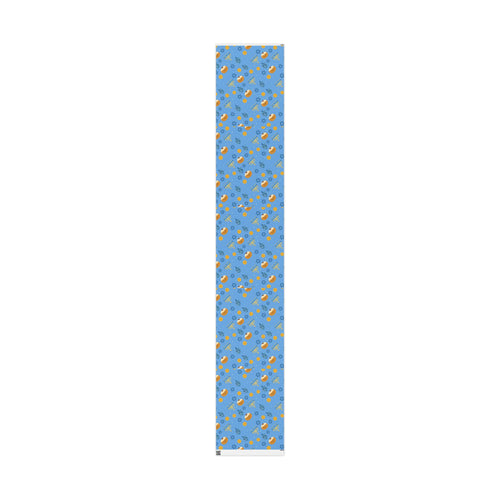 Blue Hanukkah Wrapping Paper Roll, Jewish Gift Wrap for Hanukkah Party Decor, Modern Judaica Present Wrap, Hostess Gift Packaging