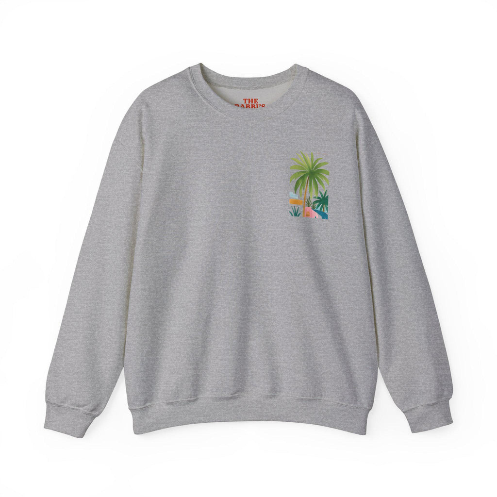 Tel Aviv Beach Art Crewneck, Israel Tikkun Olam Sweatshirt, Jewish Gift