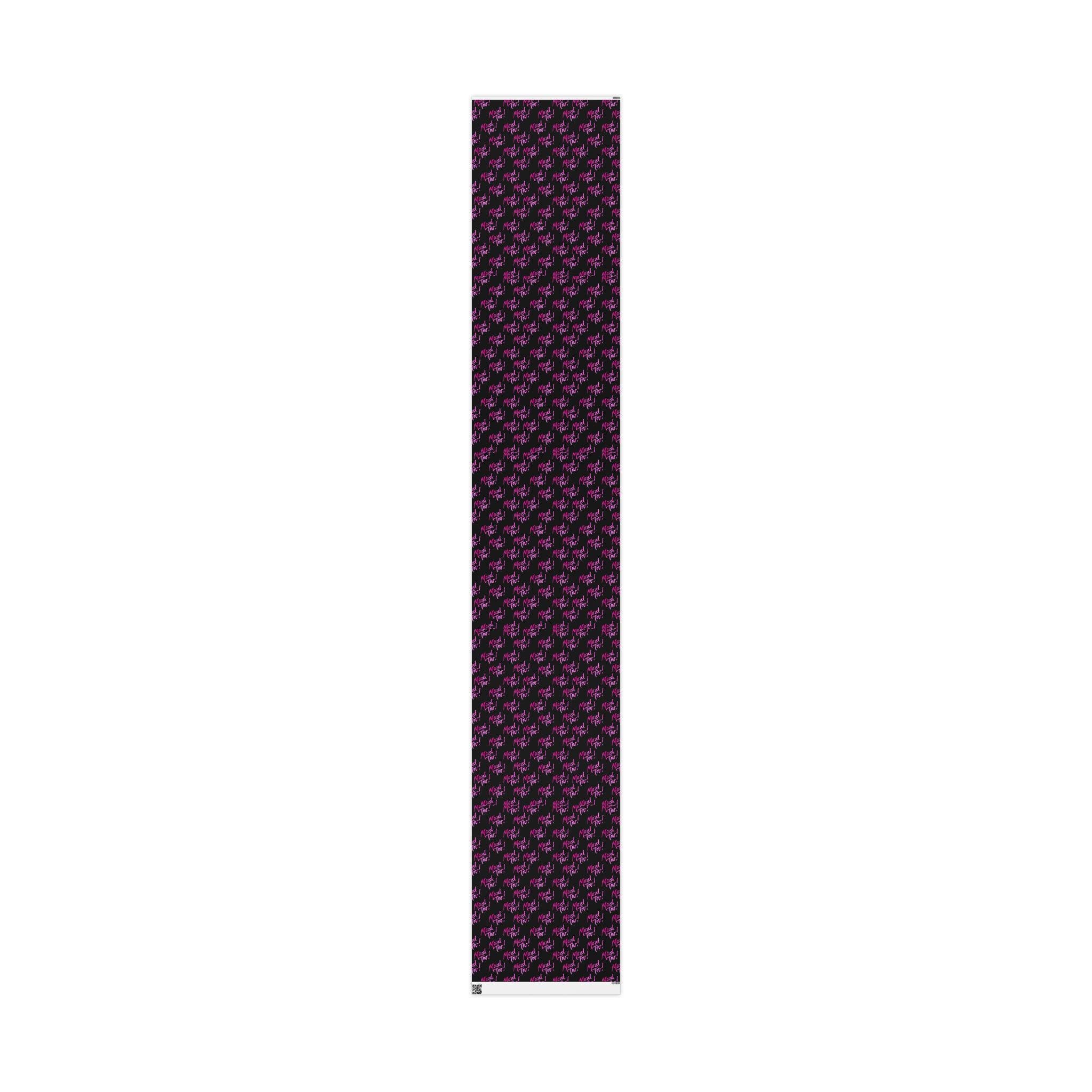Modern Mazel Tov Wrapping Paper, Black Pink Simcha Gift Wrap