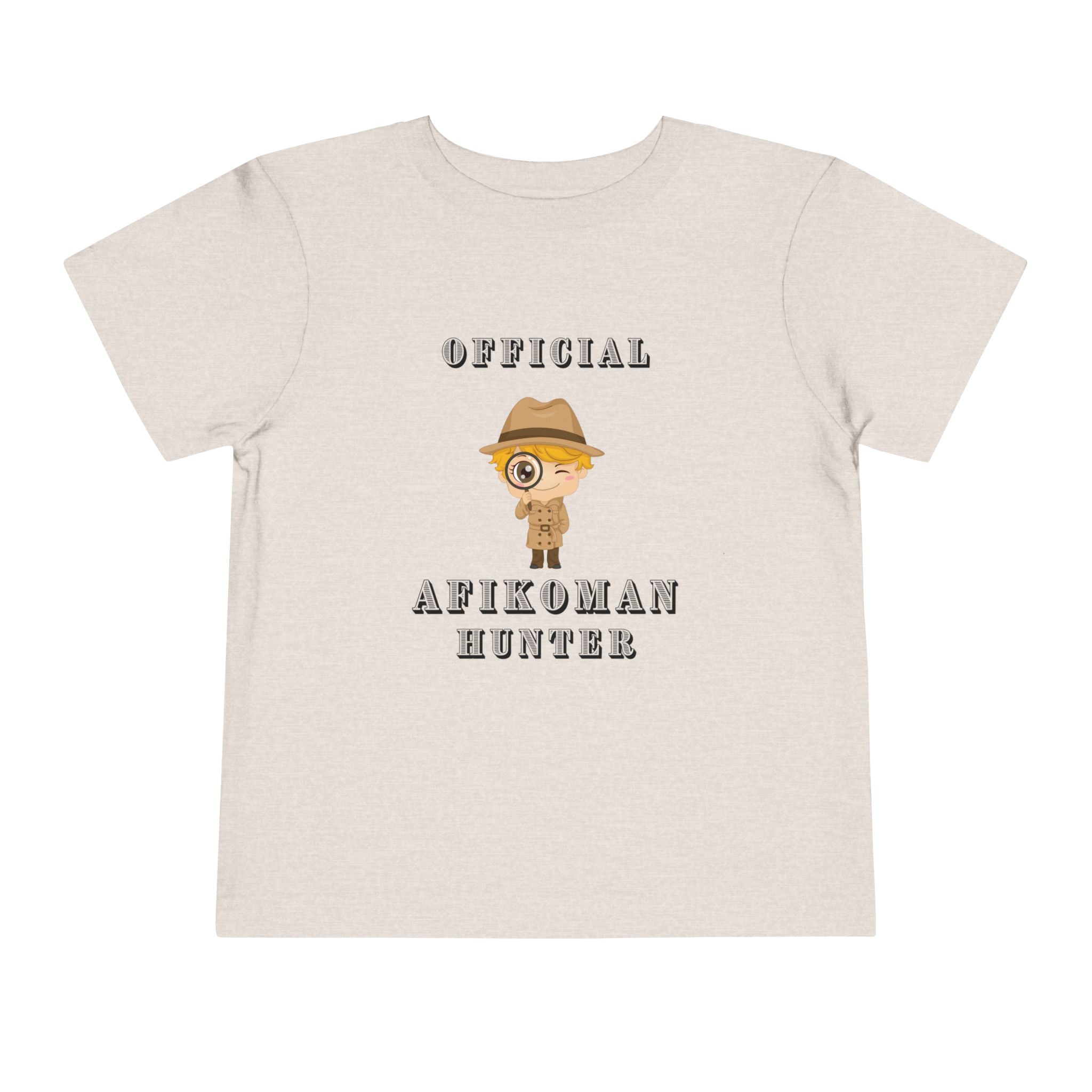 Afikomen Hunter Toddler T Shirt, Passover Kids Shirt , Pesach Seder Outfit, Jewish Holiday Kids Gift girl
