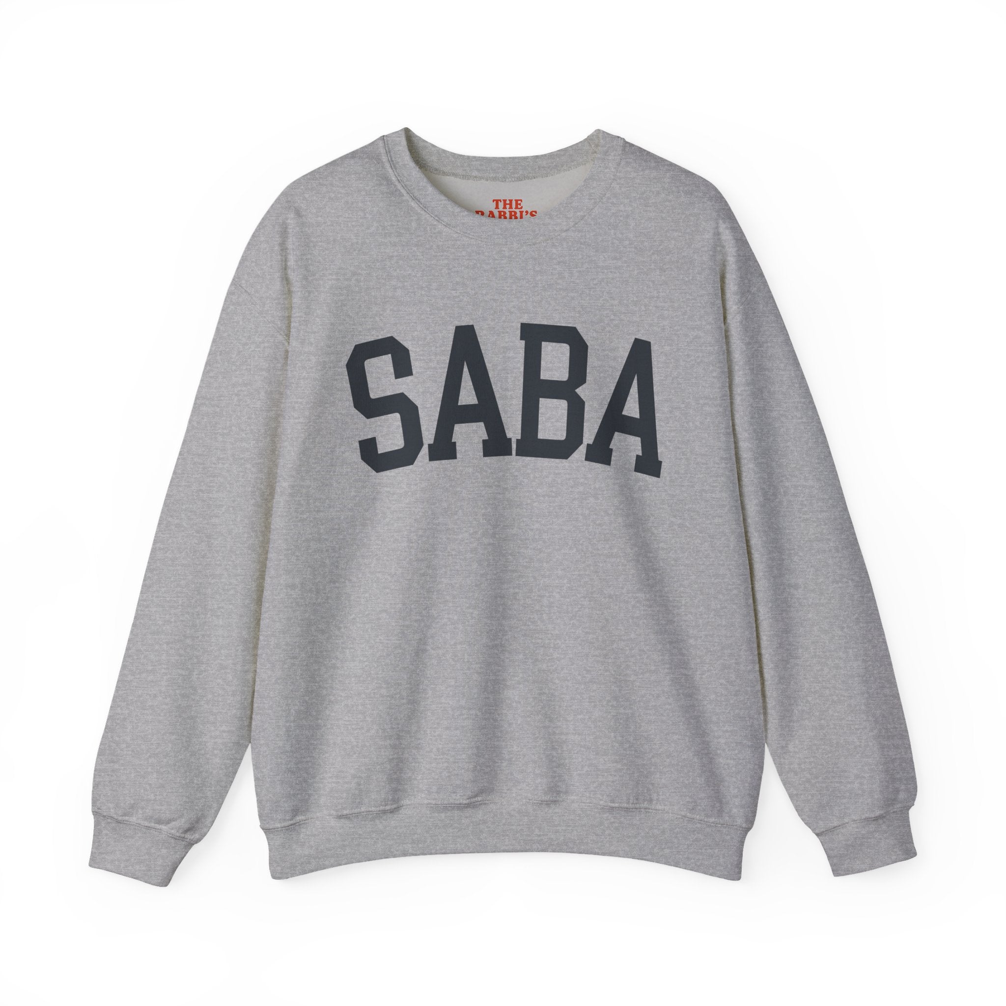 SABA Sweatshirt Hebrew Grandpa Crewneck, Jewish Grandfather Collegiate Letter Sweater Gift