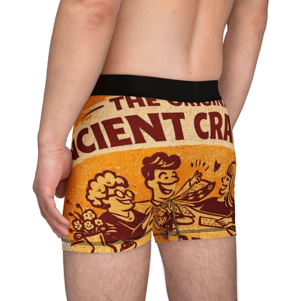 Vintage Matzah Boxer Shorts, Retro Snack Ad Underwear, Funny Jewish Gift