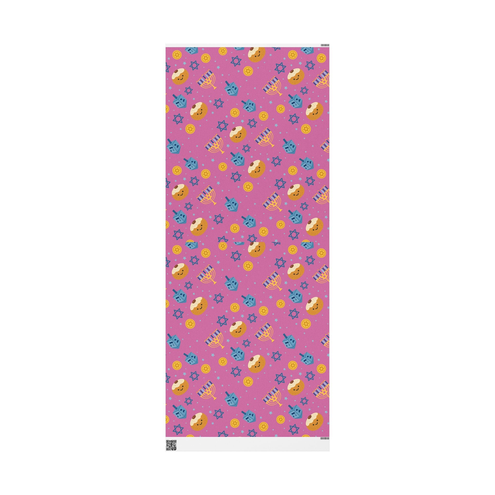 Hanukkah Wrapping Paper Jewish Holiday Gift Wrap, Modern Judaica Present Wrap, Eco Friendly Fine Art Paper for Chanukah