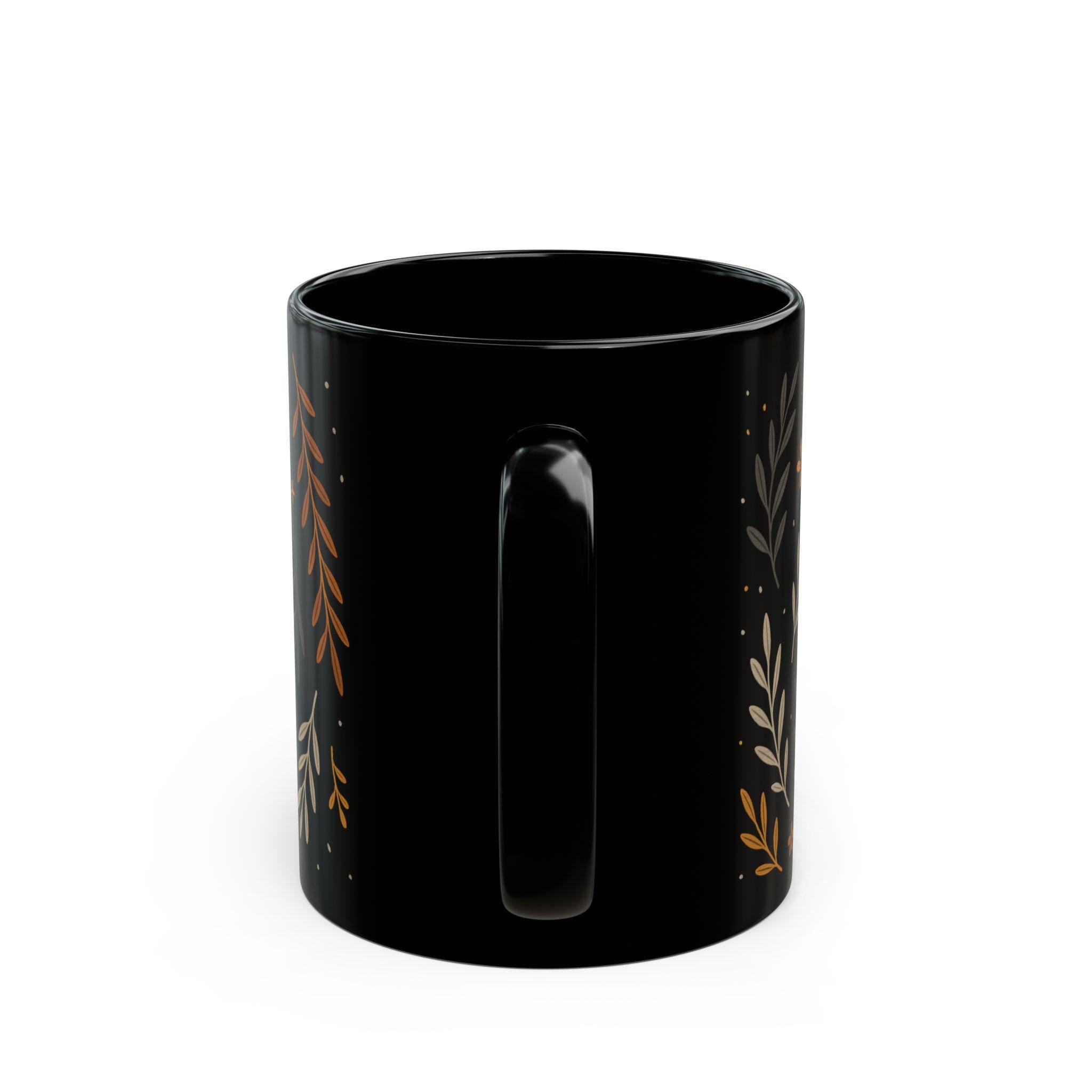 Jewish Floral Mug, Hanukkah Gift, Judaica Coffee Cup
