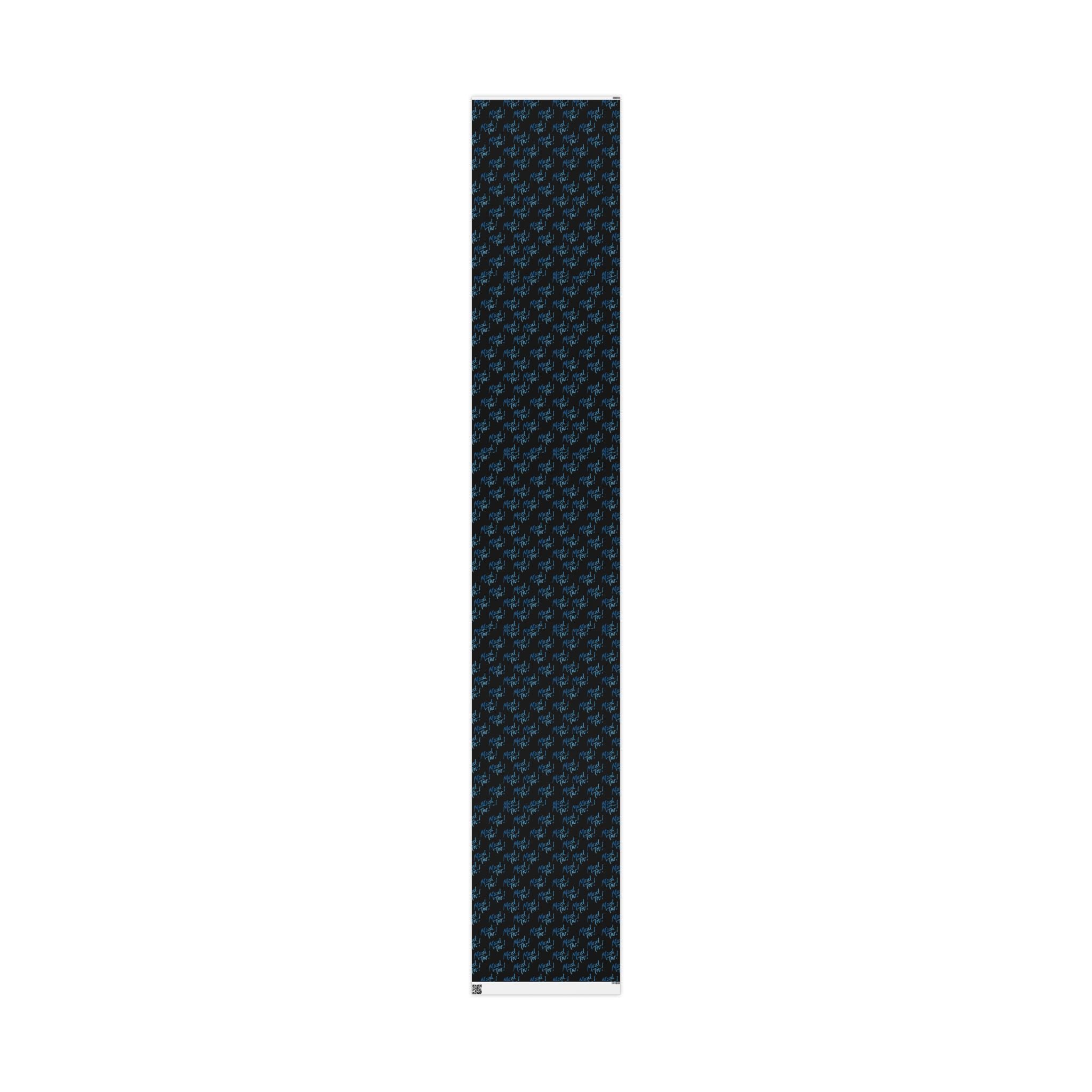 Black Mazel Tov Wrapping Paper Roll, Jewish Gift Wrap for Wedding Bar Mitzvah Bat Mitzvah, Modern Judaica Simcha Present Wrap