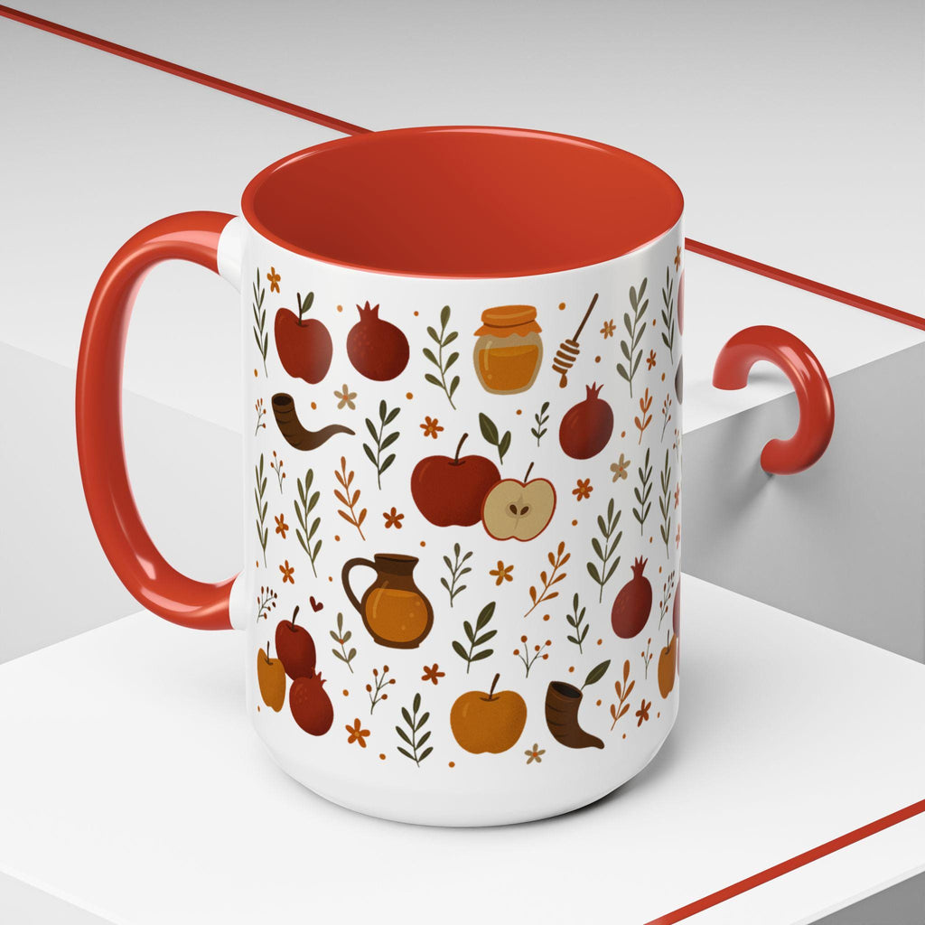 Rosh Hashanah Mug, Jewish New Year Gift, Festive Coffee Cup