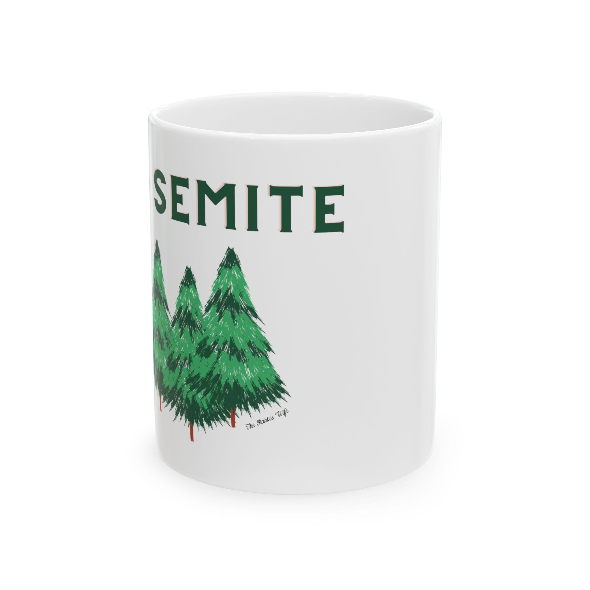 Yo Semite Coffee Mug, Jewish Hiker Gift, Yosemite Pun