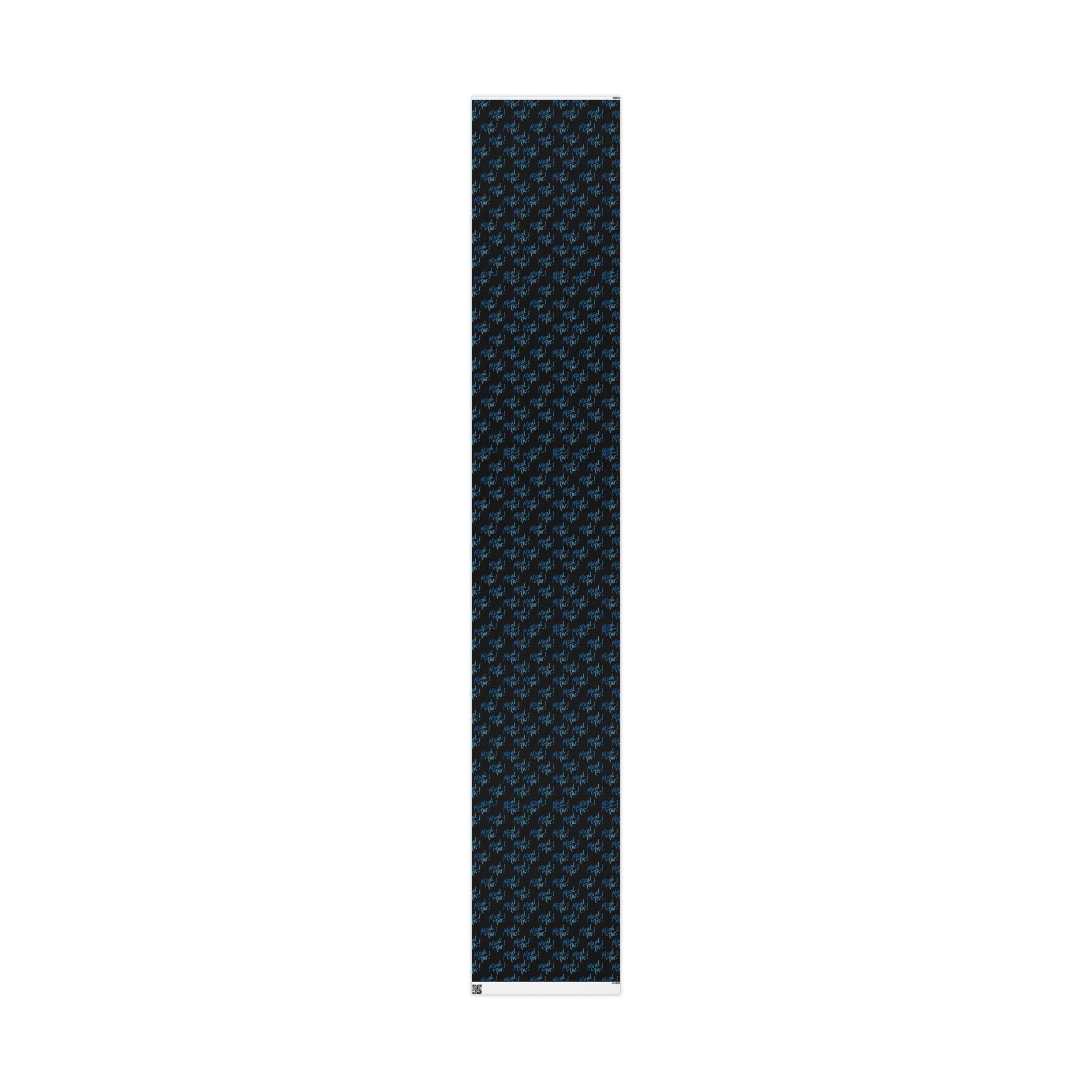 Black Mazel Tov Wrapping Paper, Modern Jewish Simcha Gift Wrap