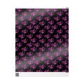 Black and Pink Mazel Tov Wrapping Paper Roll, Jewish Gift Wrap for Bat Mitzvah Baby Girl Naming Wedding, Modern Simcha Present Wrap