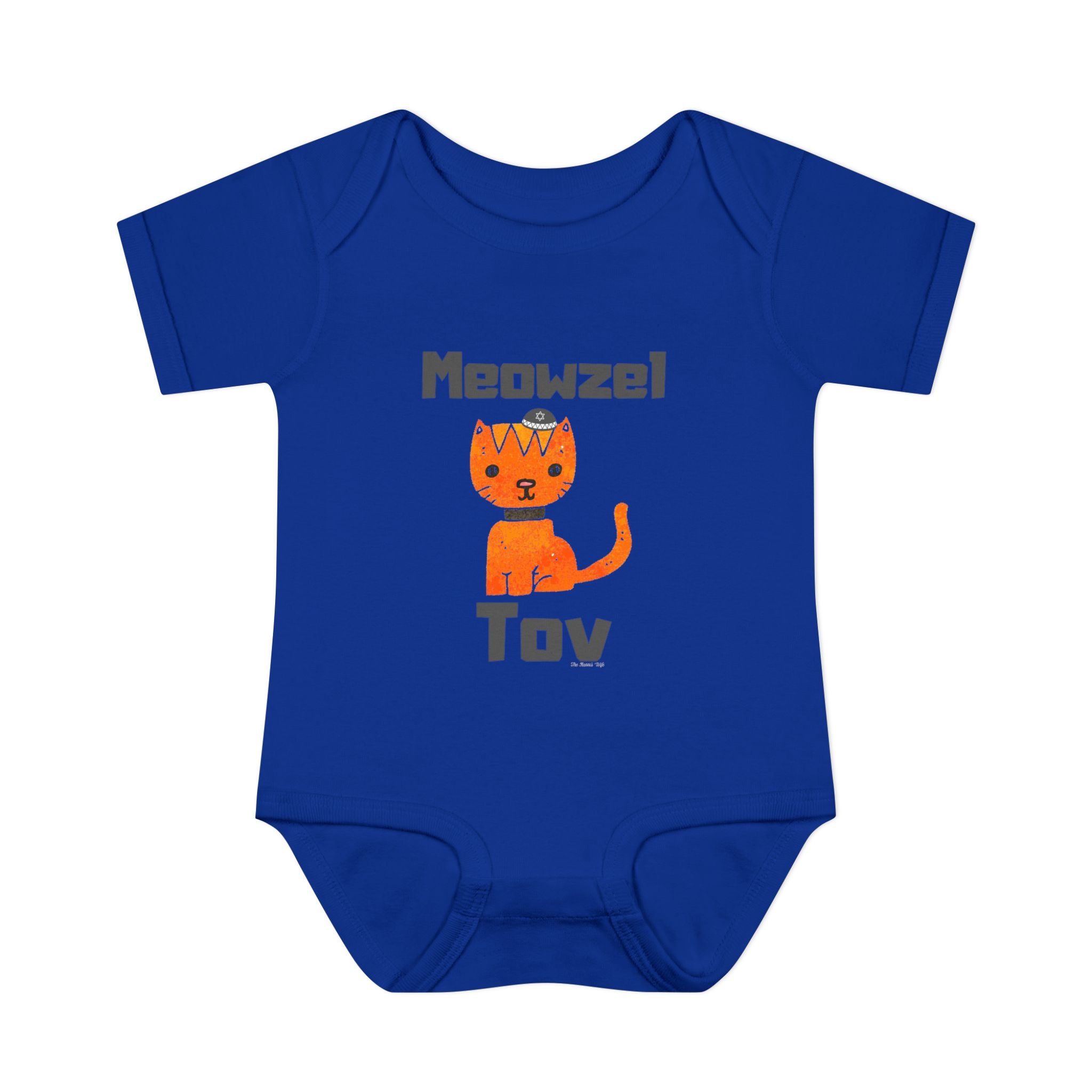 meowzel tov Cat mazel tov Infant Jersey One Piece Perfect for Baby Showers, Bris, Hanukkah, jewish gifts,
