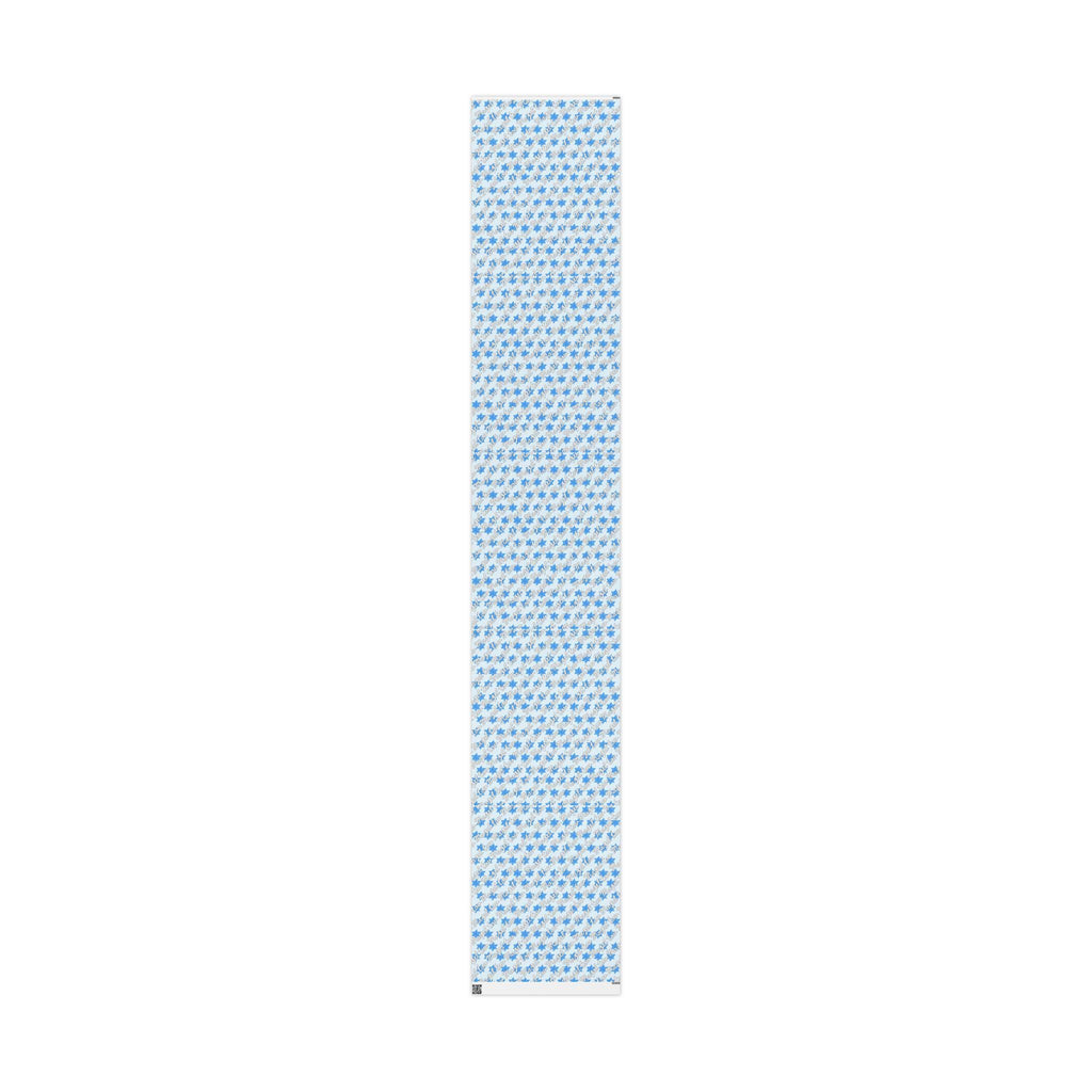 Mazel Tov Wrapping Paper, Blue Star of David, Jewish Celebration Gift Wrap
