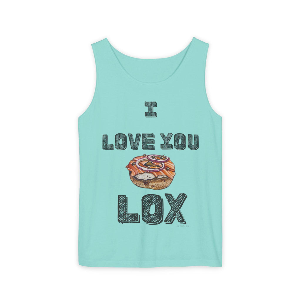 I Love You Lox Tank Top, Jewish Foodie Bagel Lover Shirt