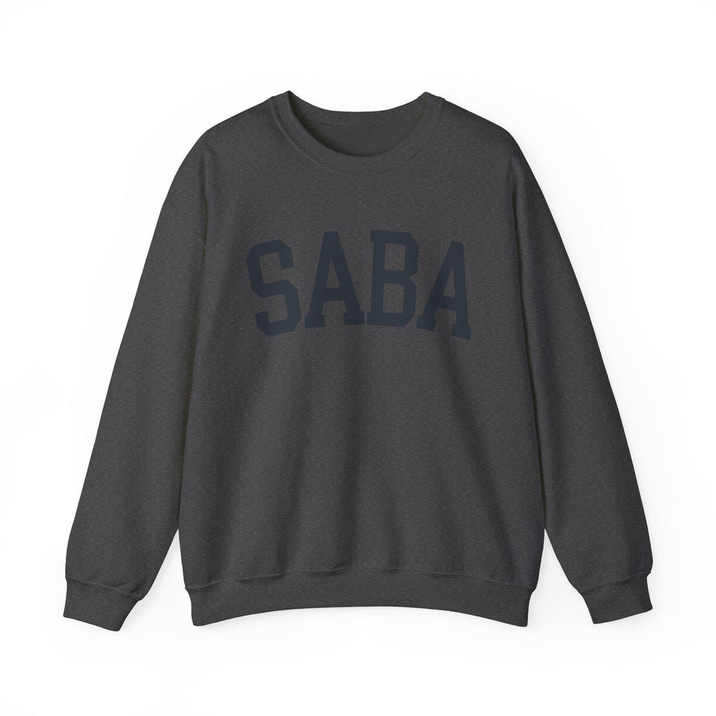 SABA Sweatshirt Hebrew Grandpa Crewneck, Jewish Grandfather Collegiate Letter Sweater Gift