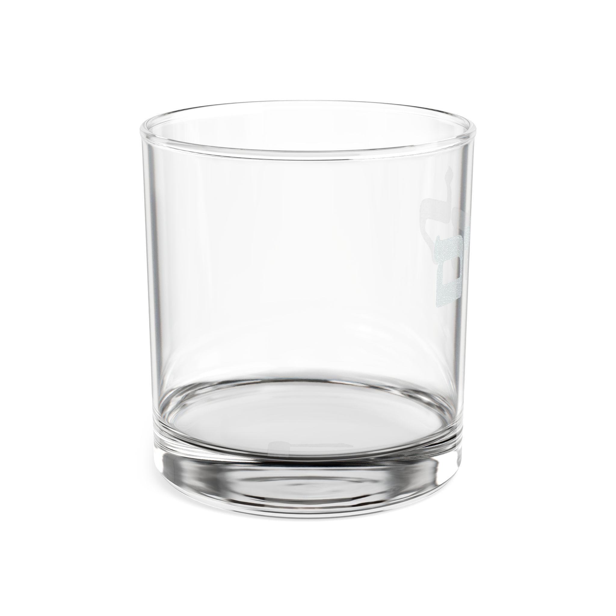 L'Chaim Hebrew Engraved Whiskey Glass, Jewish Wedding Gift