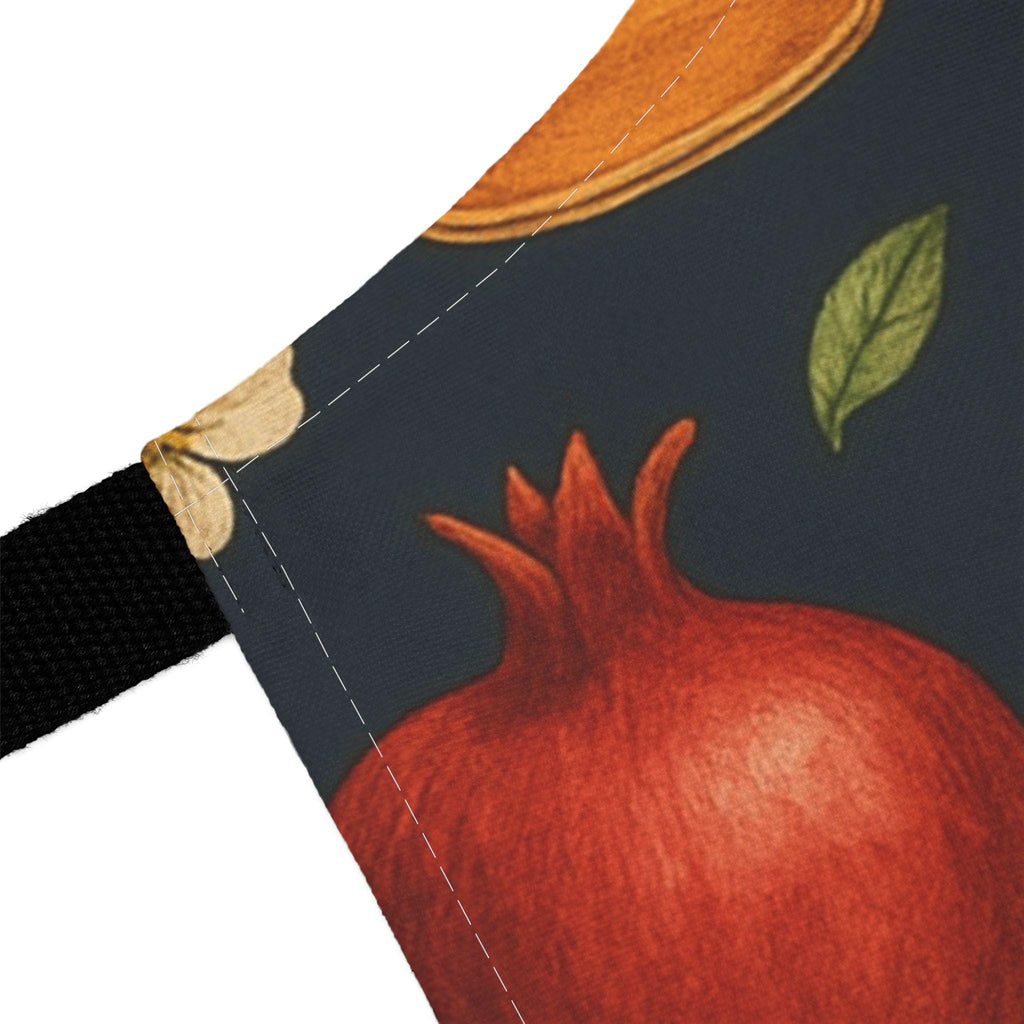 Rosh Hashanah Apron, Apples, Honey, Pomegranates, Jewish Holiday Kitchen Decor