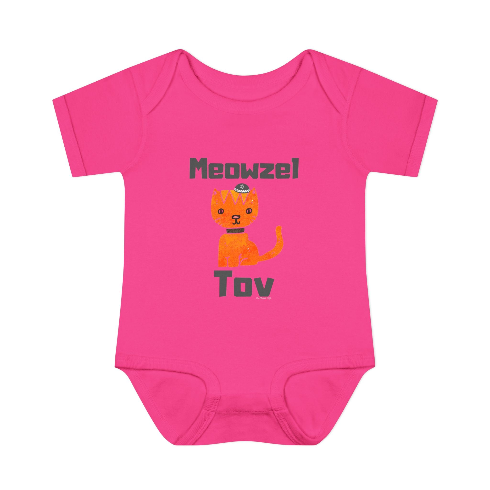 meowzel tov Cat mazel tov Infant Jersey One Piece Perfect for Baby Showers, Bris, Hanukkah, jewish gifts,