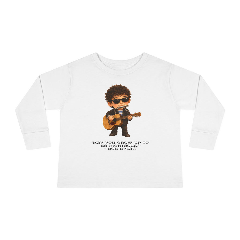 Bob Dylan Kids Shirt, May You Grow Up to Be Righteous Quote Tee, Jewish Music Legend Kids Shirt, Jewish History Shirt