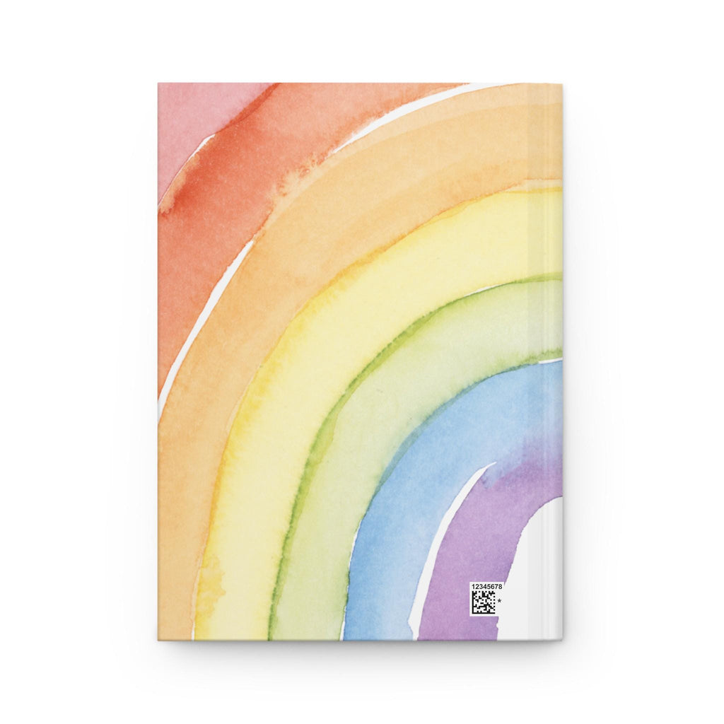 Rainbow Watercolor Name Journal | Personalized Hardcover Journal