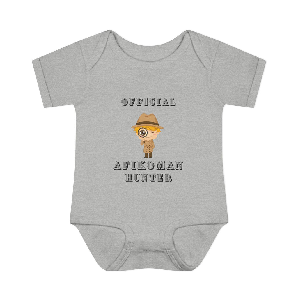 Official Afikoman hunter baby body suit