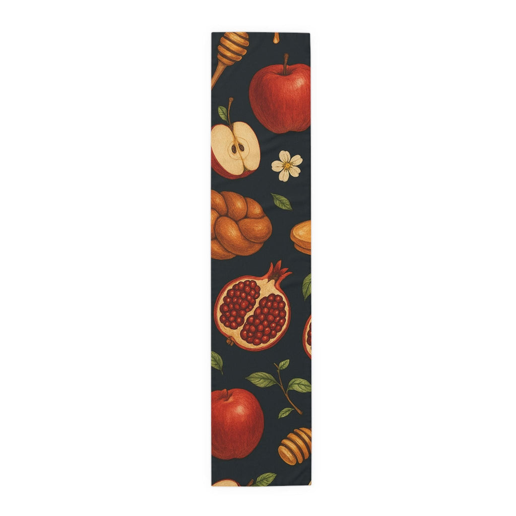 Rosh Hashanah Pomegranate Table Runner 16x90