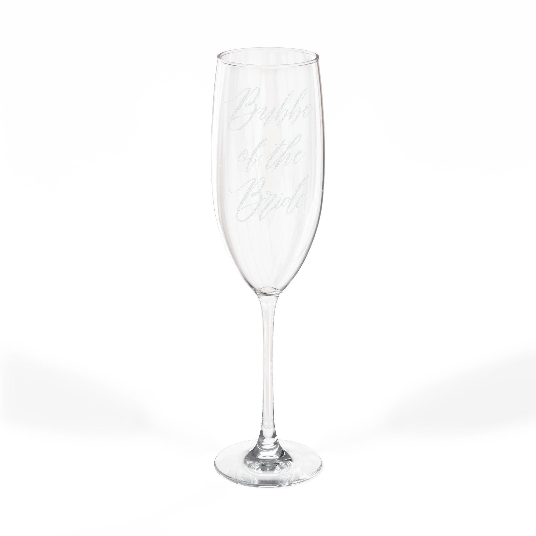 Bubbe of the Bride Engraved Champagne Flute, Jewish Wedding Gift