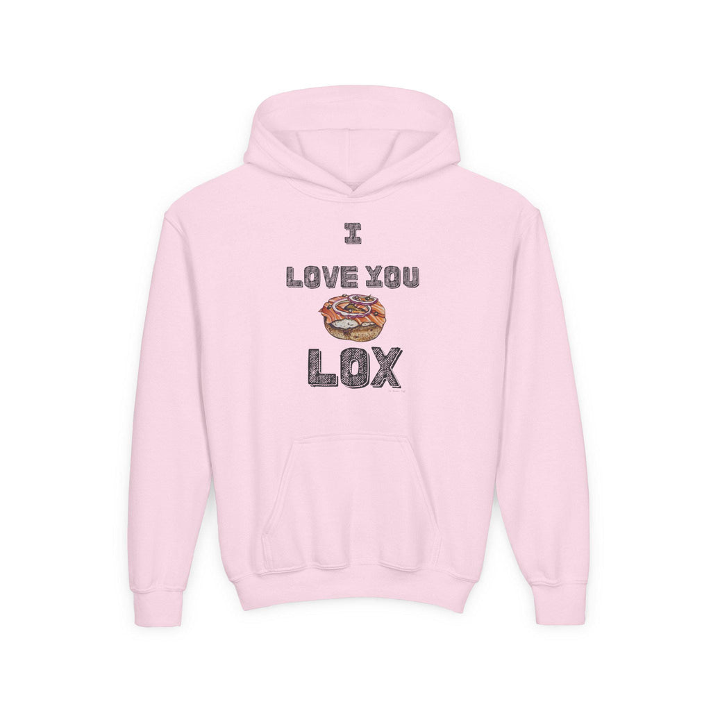 I Love You Lox Youth Hoodie, Funny Jewish Food Sweatshirt, Hanukkah Gift