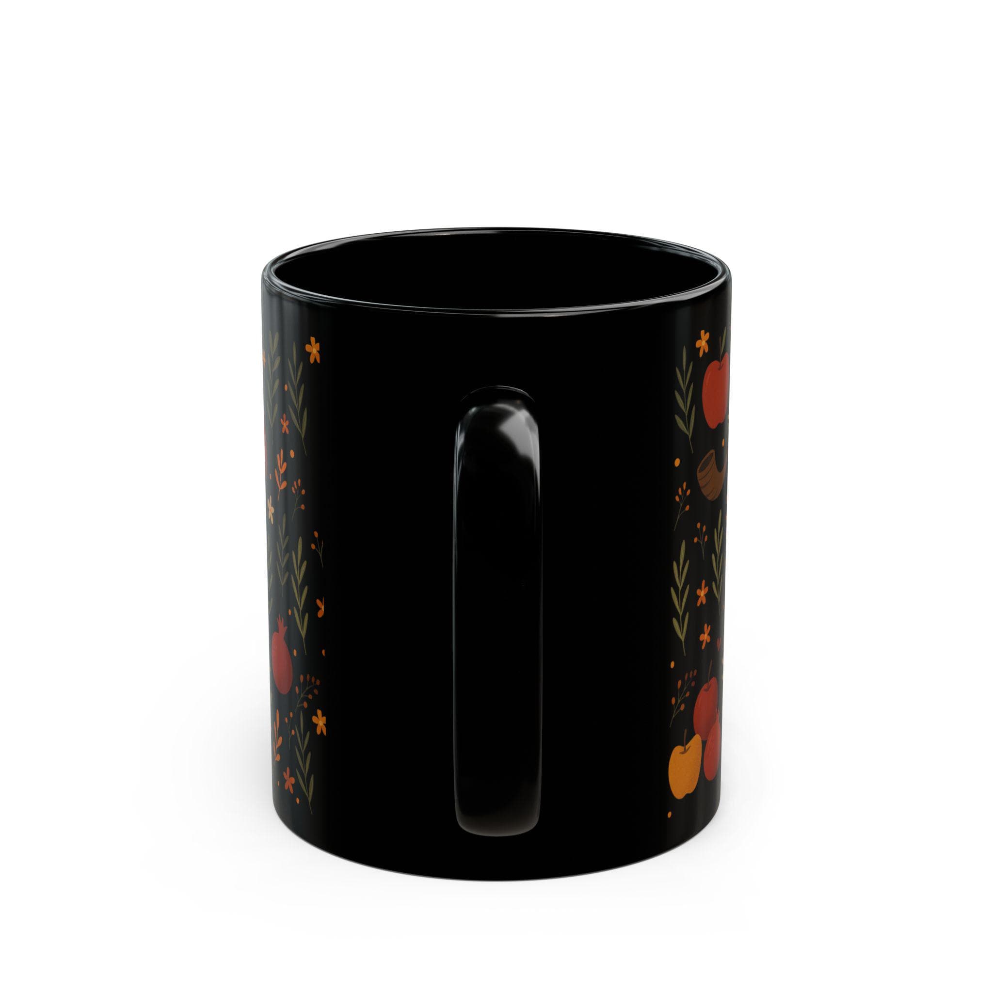 Rosh Hashanah Floral Mug, Jewish New Year Gift