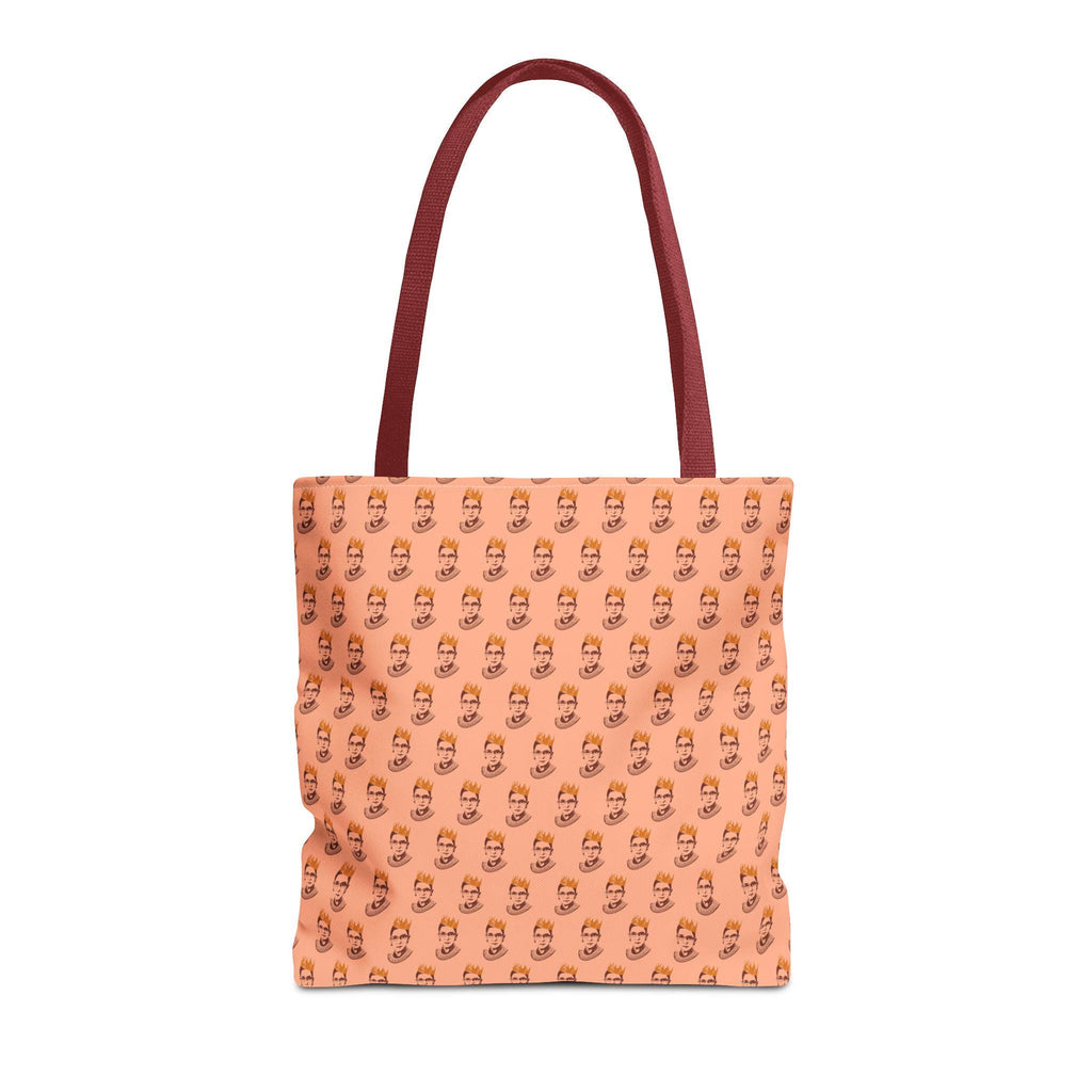 RBG Crown Portrait Tote Bag, Feminist Icon Art