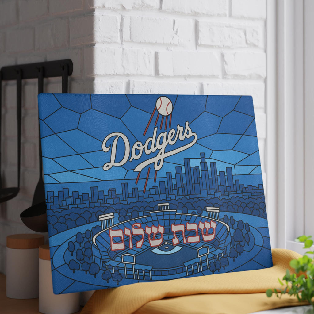 Los Angeles Dodgers Challah Board, Dodger Stadium Judaica Tray, Baseball Fan Gift